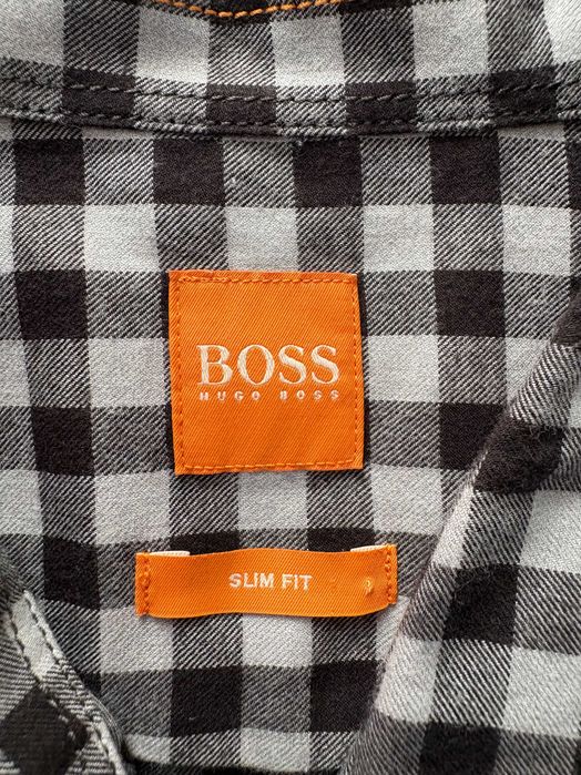 Мъжка карирана риза Hugo Boss Orange 100% Памук (Размер M)