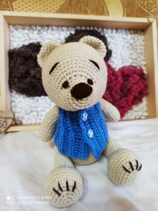 Плетен мечок на една игла