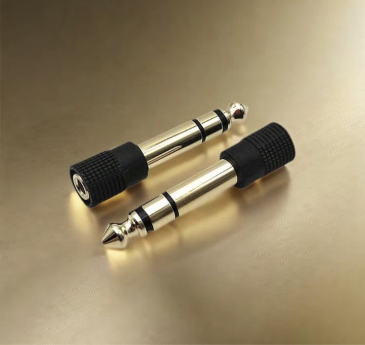 Переходник для наушников адаптер с mini jack 3,5mm на jack 6,3 stereo