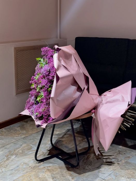 Сирень свежая пушистая