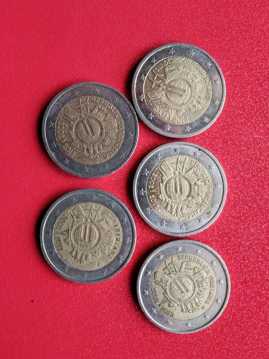 Moneda 2 euro circulata