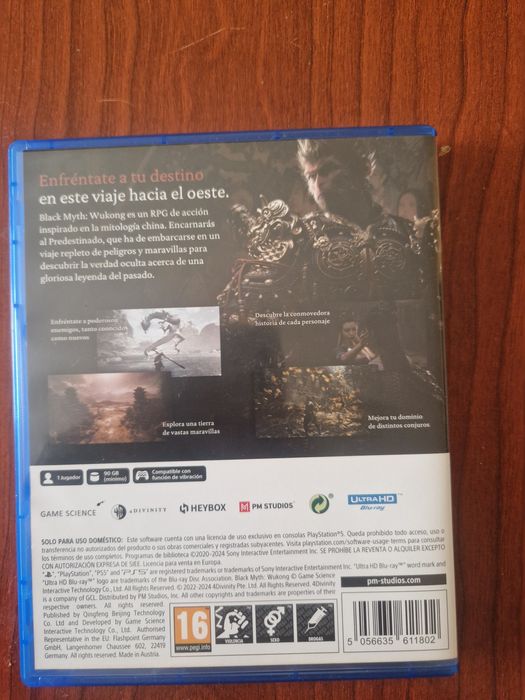 Black Myth Wukong PS5