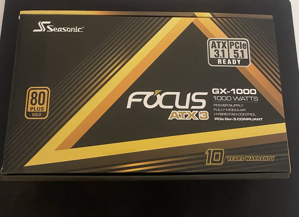 Seasonic FOCUS GX-1000 (2024), 1000W 80 Plus Gold | SSR-1000FX4