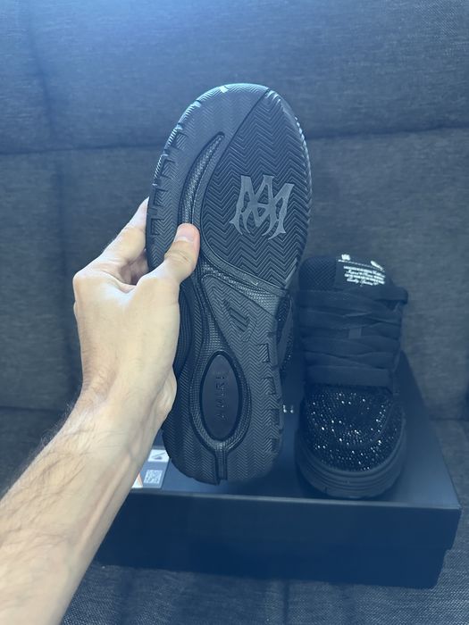 AMIRI MA1 Black Crystal Embellished