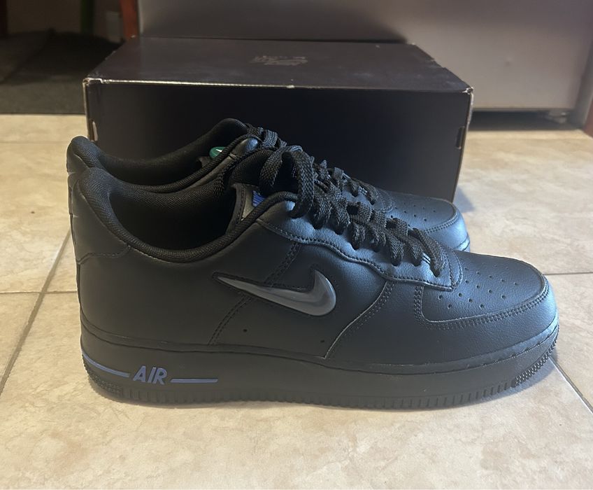 Оригинални черни Airforce 1 Low Jewel Black Grey Royal 44