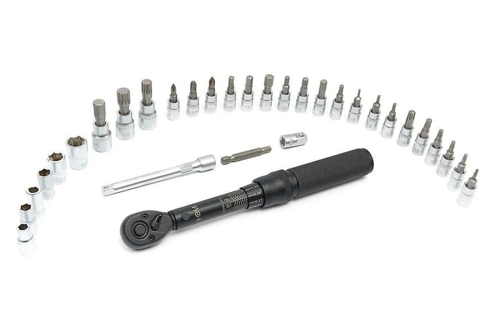 Trusa cheie dinamometrica 1/4'' de precizie 2-20nm 32 piese hbm