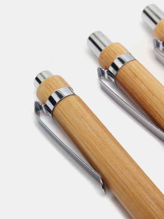 Ручка шариковая, из бамбука