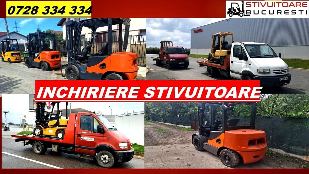 Închiriere motostivuitor încarcare descarcare marfa paleti stivuitor