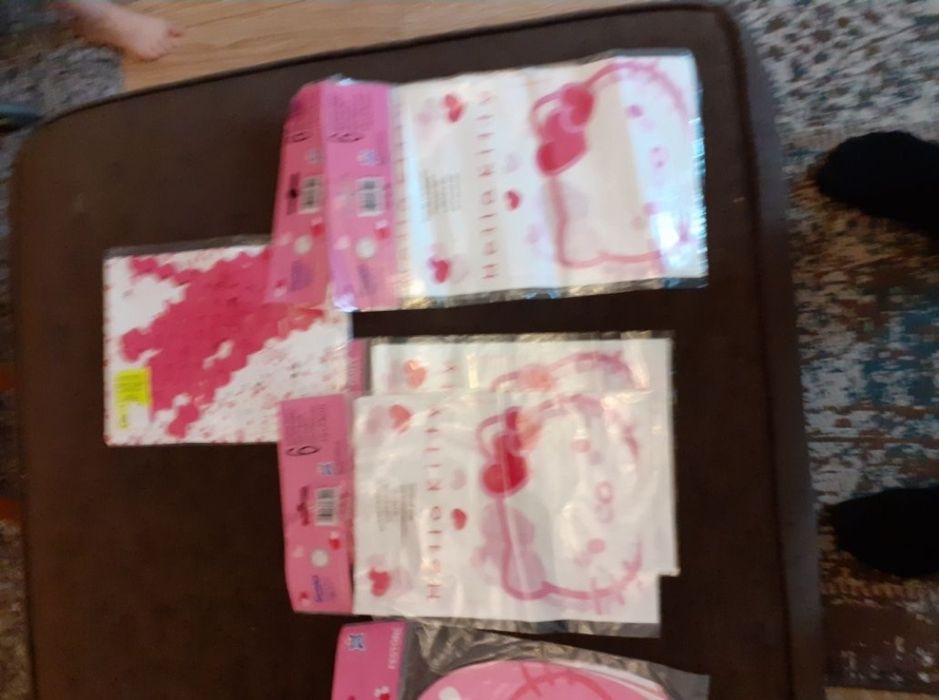 Hello kitty accesorii petrecere fete fetița ghirlande noi