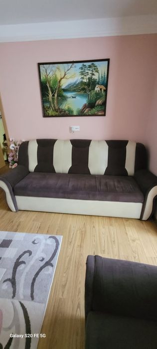 Canapea extensibila cu doua fotolii
