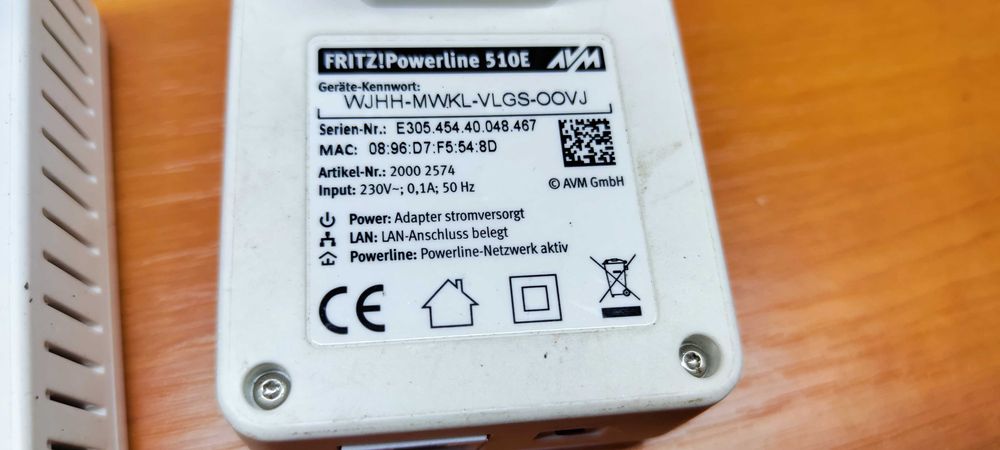 FRITZ! Powerline 510E Set International 500 Mbit/s Ethernet LAN 3 buc