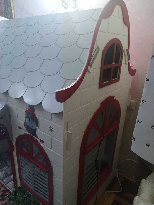 Детский домик разборный 150×90×150 — с матрасом и кашпо