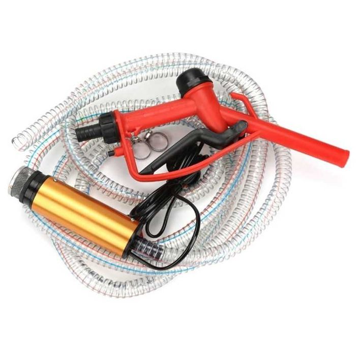 Потопаема Помпа с пистолет и маркуч за течности, гориво, вода 12V