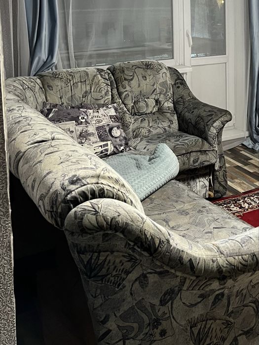 Диван и кресло может на