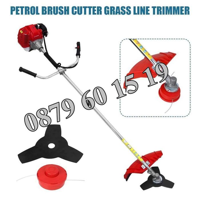 Бензинов тример за трева 74 куб./косачка за трева + 10 бр. подаръци