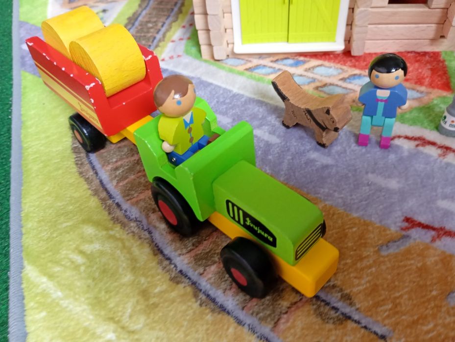 Lego Construcții lemn 140 piese