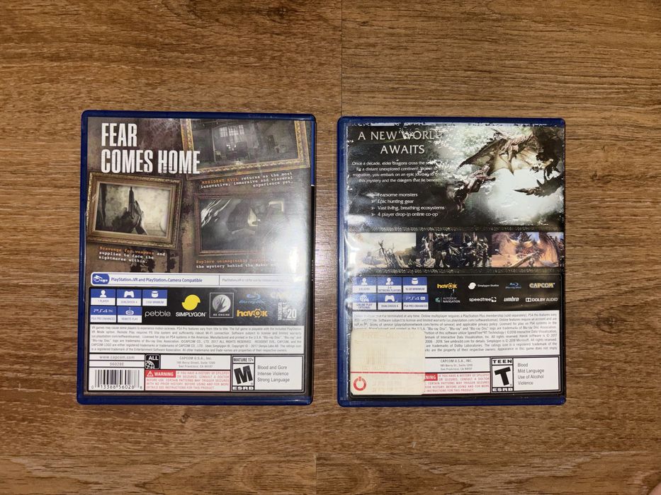 PS4 Monster Hunter World из США, второй диск продан