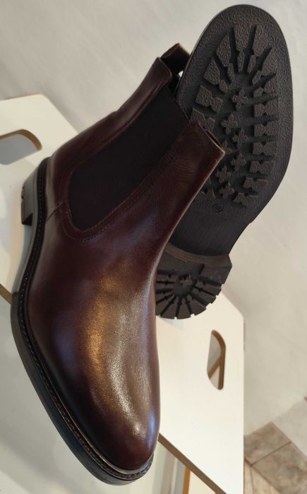 Ghete chelsea plain toe 41.5 42 Lavoratione Artigianale NOI piele nat