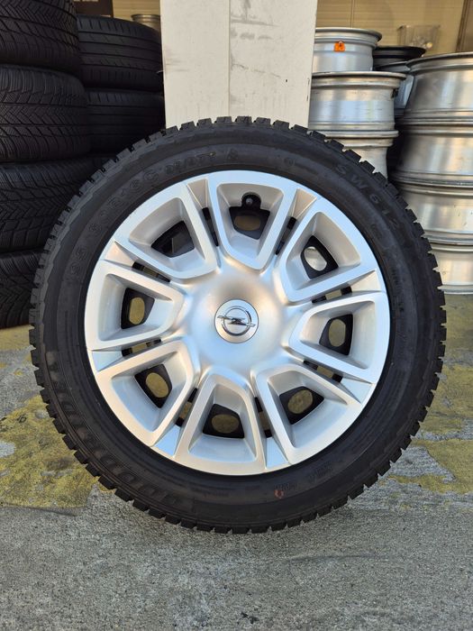 4 Roti Jante + Anvelope M+S IARNA NOI 4x108 195/60/16C - OE OPEL Combo Citroen Berlingo Fiat Doblo Peugeot Expert !