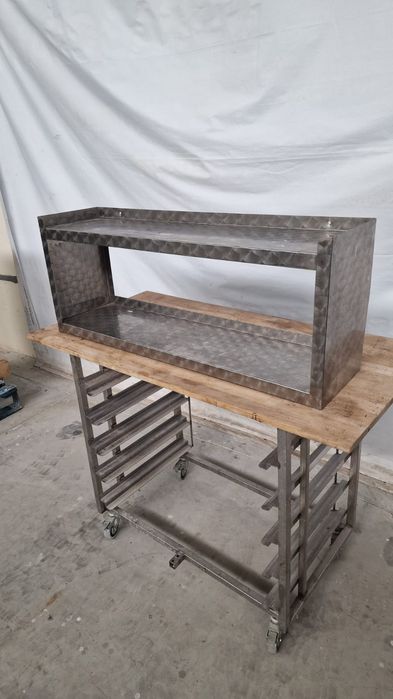 Рафт / полица за стена изцяло от неръждаема стомана