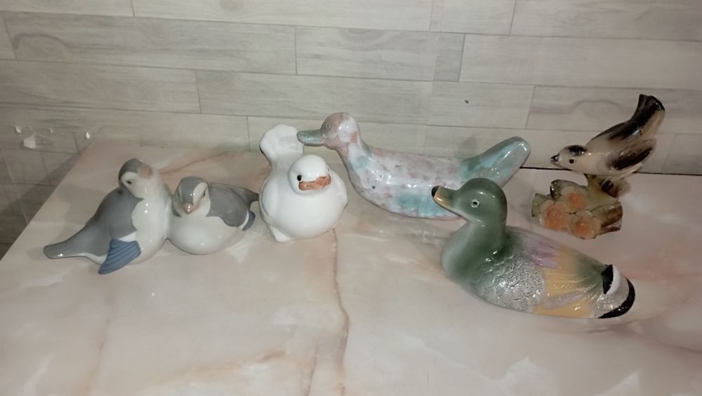 păsări din portelan