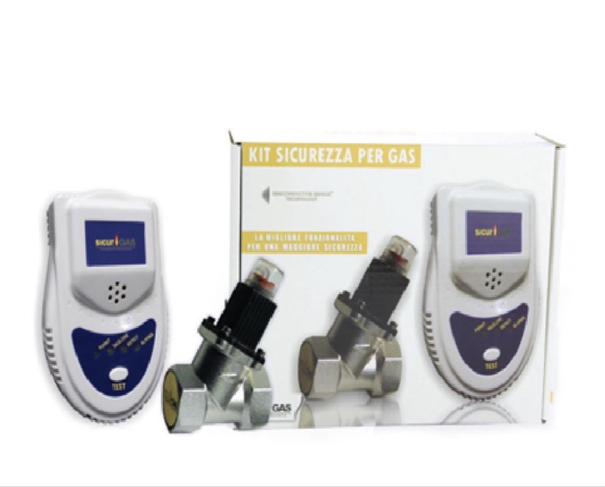 Kit detector de gaz cu electrovana gaz 1/2 Sicurgaz