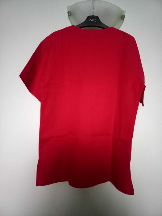Bluza medicala unisex, rosie, M
