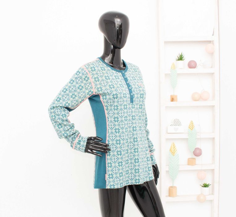 Kari Traa дамска блуза многоцветна термо бельо 100% мериносна вълна XL