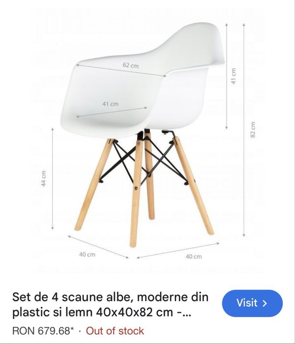 set de scaune de bucătărie