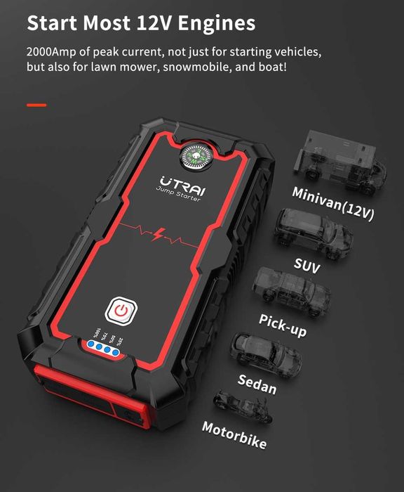 Starter Auto Multifunctional UTRAI One 2000A Robot Pornire Masina