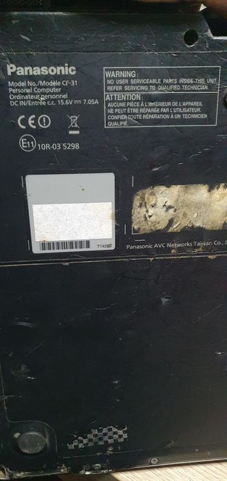 Laptot militar panasonic pt diagnoze  rezistent apa, frig ,  tester