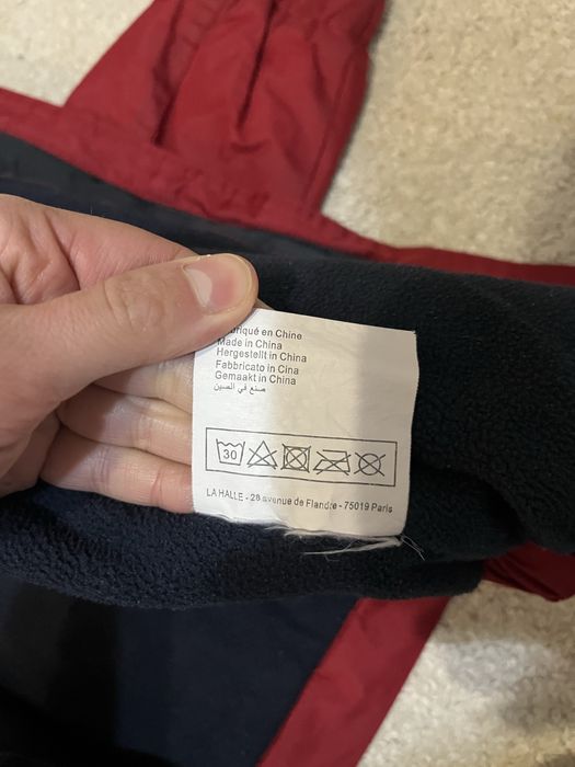 Geacă jachetă La Halle grena impermeabilă căptușită 6 ani 116 cm
