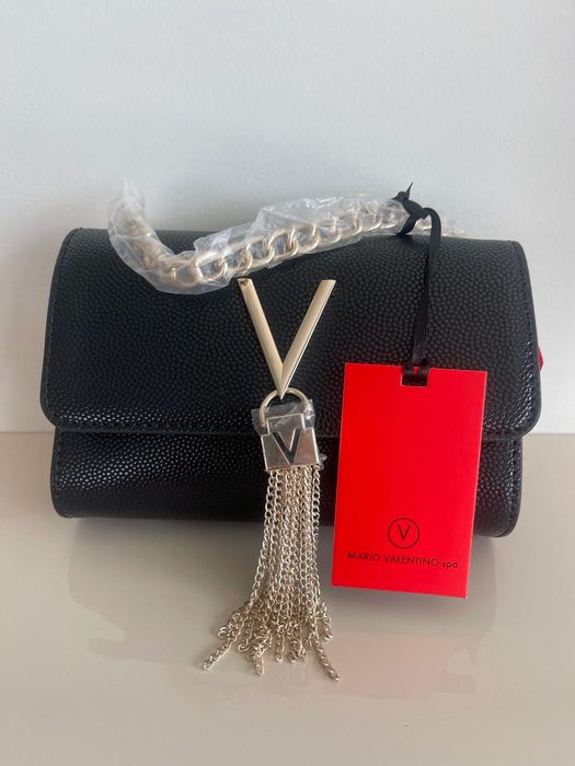 Valentino By Mario Valentino Divina Мини Клъч дамска чанта - черна