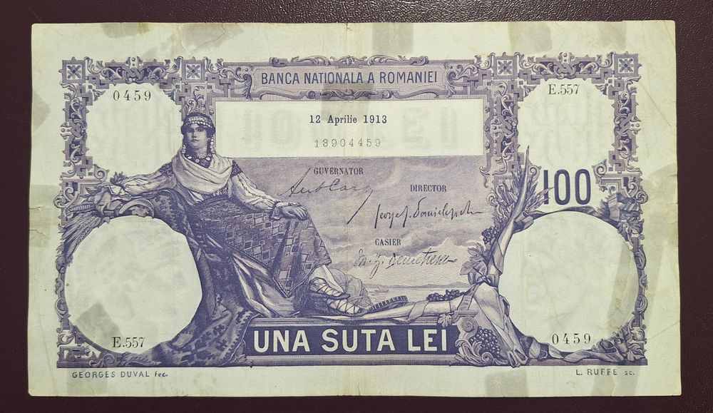 100 lei Aprilie 1913