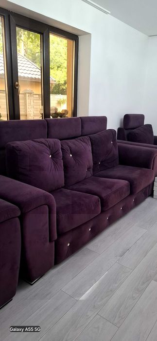 Canapea extensibila si doua fotoli