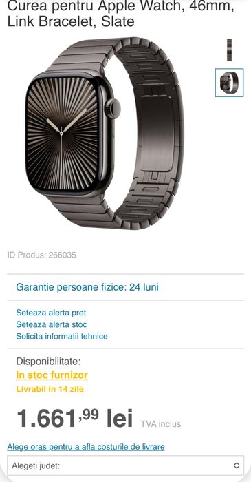 Link Bracelet Slate 46mm Milanese Anker MagGo Trackpad Transp. Gratuit