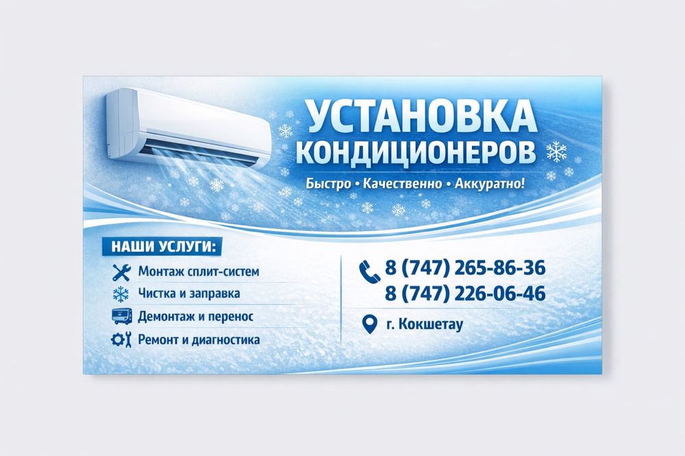 Установка кондиционеров!