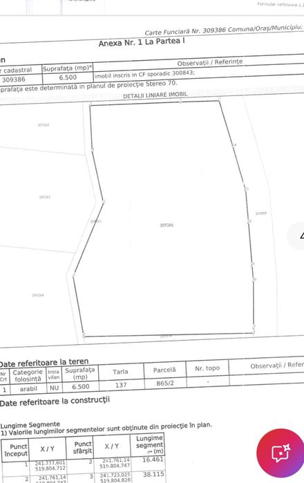 Vând teren extravilan Cladova Jud. Arad