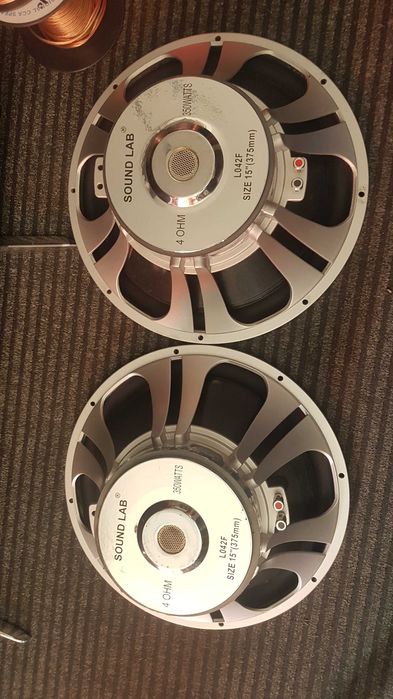 Difuzor bas 15''  39 cm Sound lab 350 wati 4 ohmi 2 buc