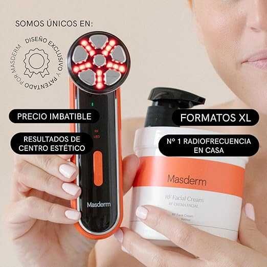 MASDERM Комплект радиочестотен апарат за лице + крем за лице 500мл