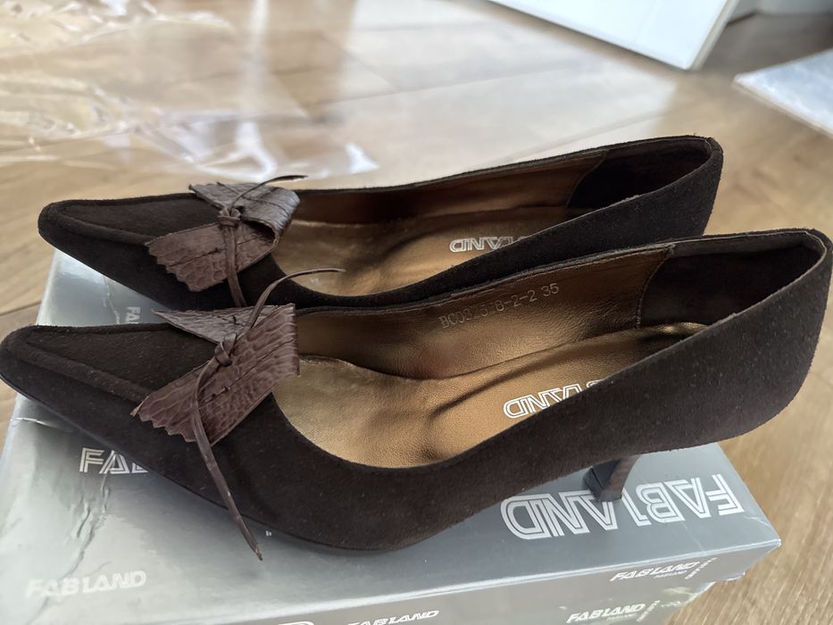 Туфли замшевые. Удобная