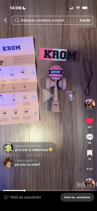 Kendama strogo EDITIE LIMITATA(este nelansata pe pagina oficiala krom)