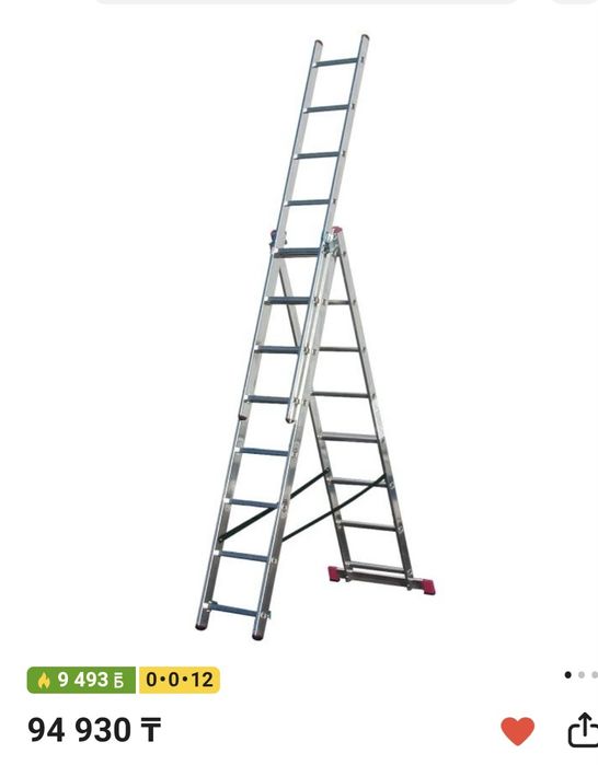 Новая стремянка crause corda 3x8