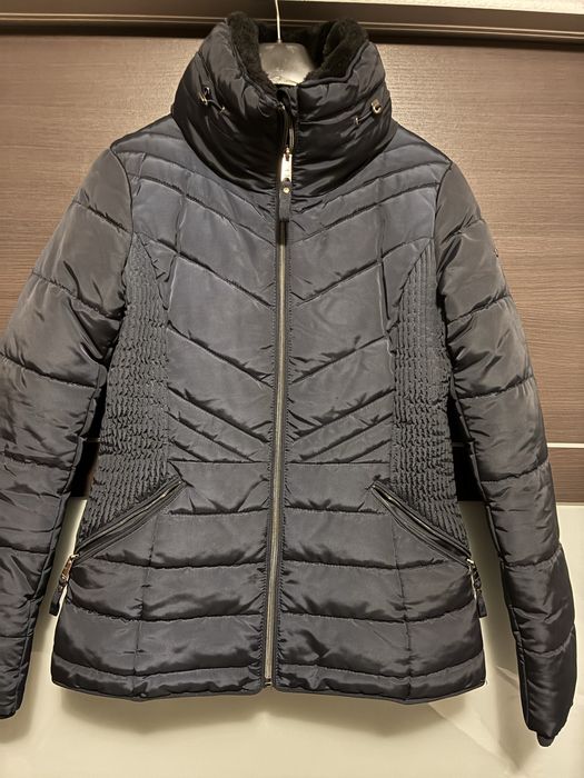 Tom Tailor капитовано синьо дамско яке