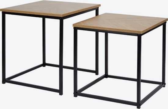 Комплект помощни маси от 2 - 33,5 x 33,5 x 36 см и 37,5 x 37,5 x 40 см