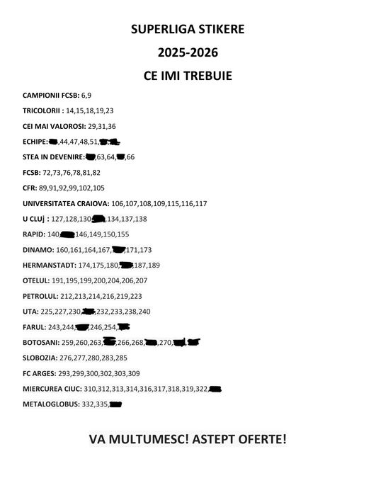 Schimb stickere Superliga