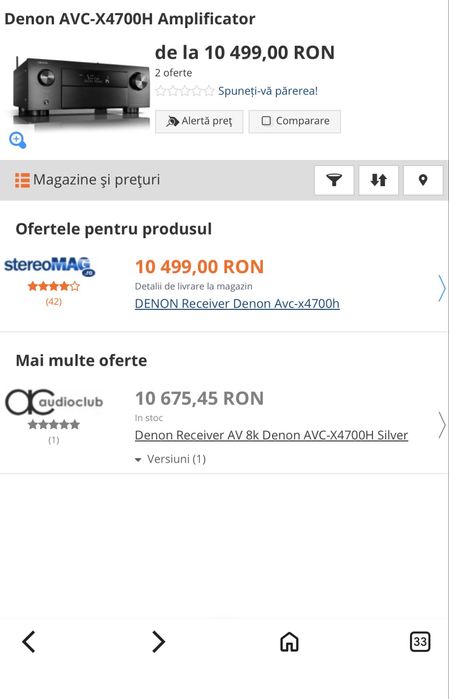 Receiver Denon AVR-X4700H -9.2 Canale ,8K,Dolby Atmos ,stare excelenta