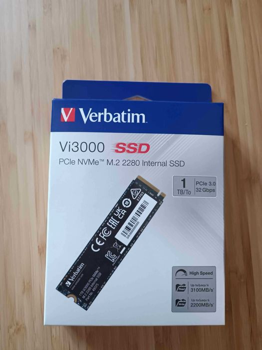1TB и 2TB PCIe NVMe Verbatim Vi3000 - Нови с гаранция!