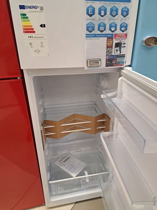 Frigider cu congelator Arctic  2 usi Nou, Sigilat cu garantie 2 ani