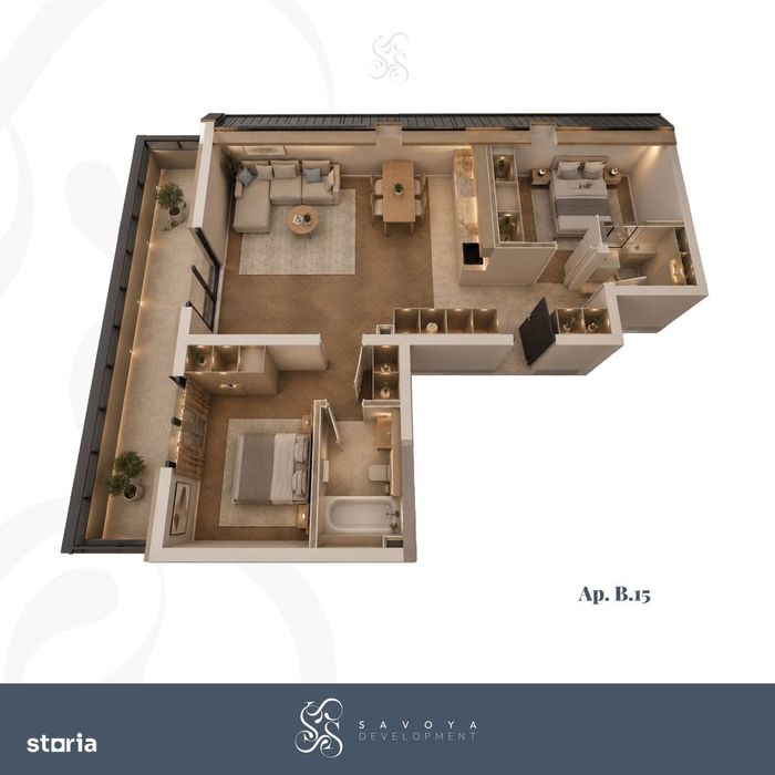 Apartament 3 camere cu terasă. Pret Negociabil — fotografia 1